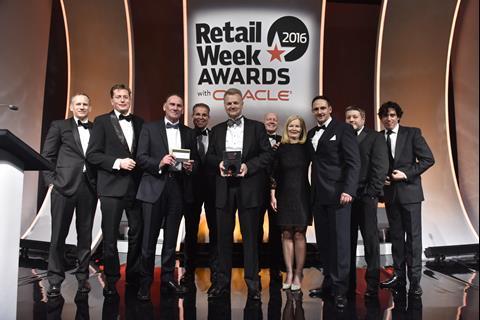 Screwfix won the Hewlett Packard Enterprise Multichannel Retailer of the Year gong